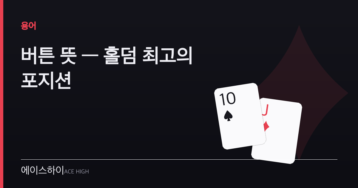 버튼 뜻 — 에이스하이 포커 가이드 이미지