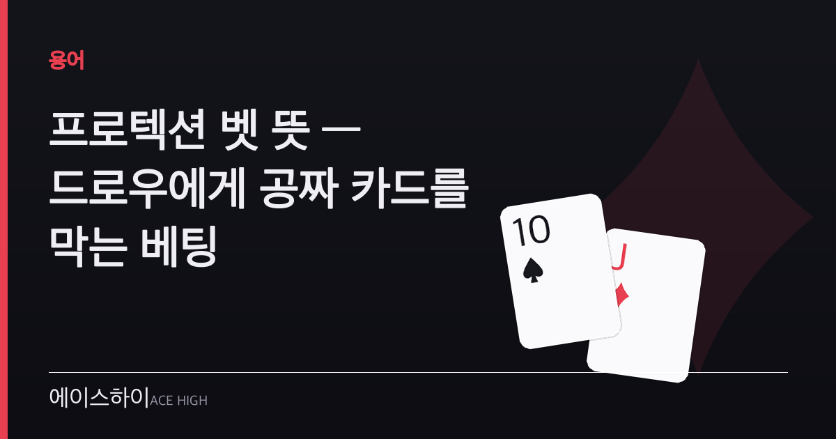 프로텍션 벳 뜻 — 에이스하이 포커 가이드 이미지
